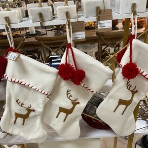 Christmas Stockings with fringe trim